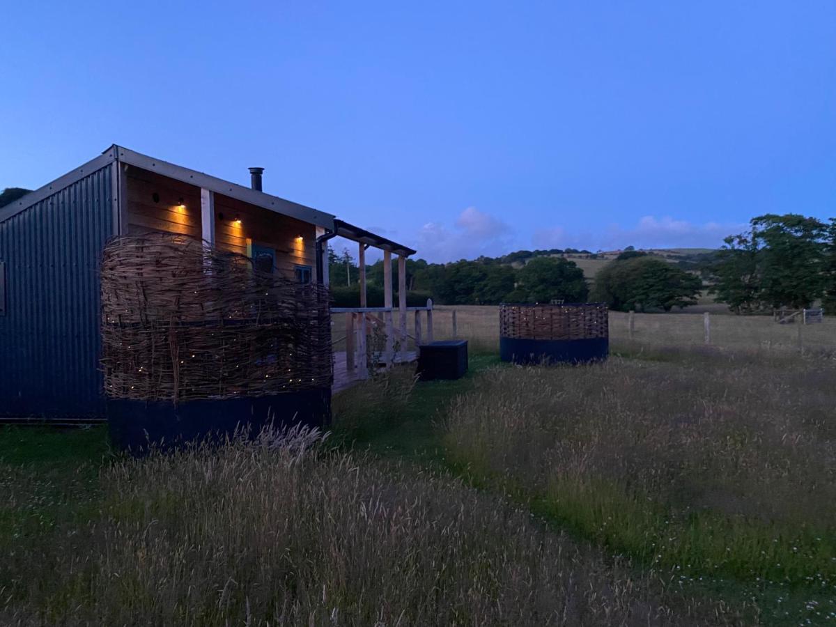 Dol Swynol Glamping Luxury Cabin With Outdoor Bath Villa Aberystwyth Exteriör bild